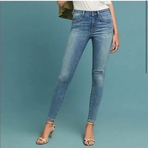 Anthropologie Women's Pilcro High-Rise Skinny Ankle Jeans Size 25